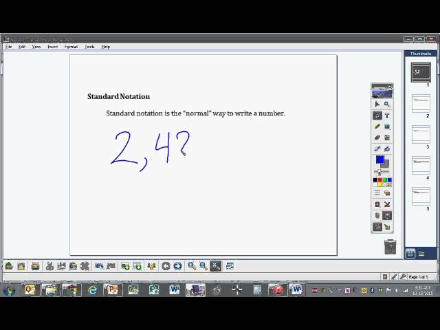 standard notation
