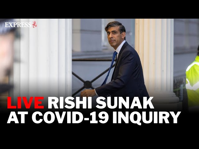 LIVE: Rishi Sunak gives evidence at Covid-19 inquiry