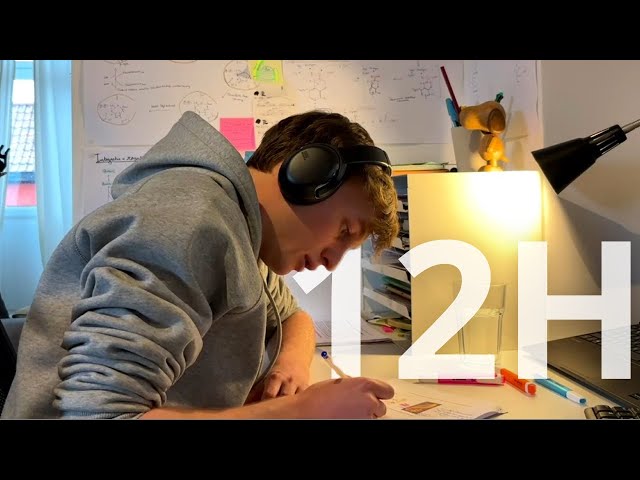 12H Study With Me - EXAM CRAM | Pomodoro 60-10 | Break Chats
