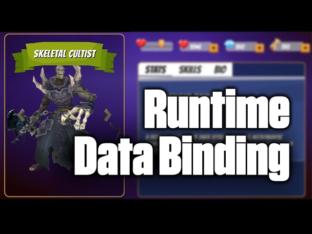 Advanced UI Toolkit: Run Time Binding for Character Selection
