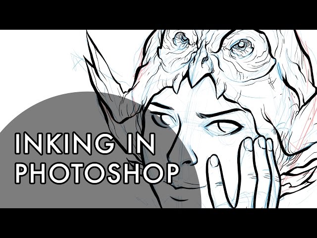 Digital Inking in Photoshop, Beginner Tutorial