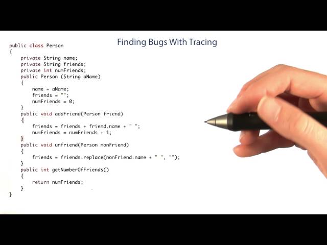 Finding Bugs with Tracing, Part 1 - Intro to Java Programming
