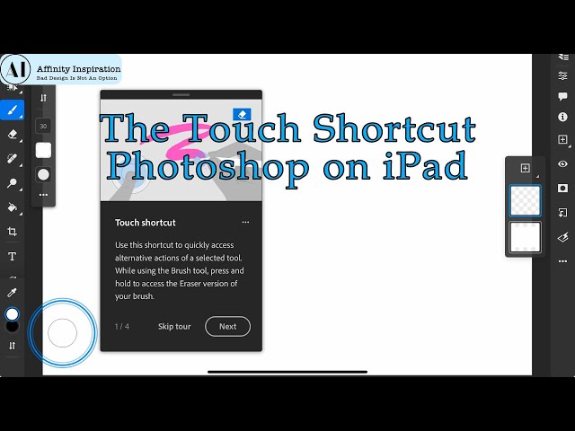 Adobe Photoshop on the iPad Hands On Tutorial  The Touch Shortcut