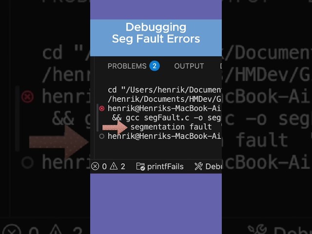 How To Debug a Segmentation Fault Error