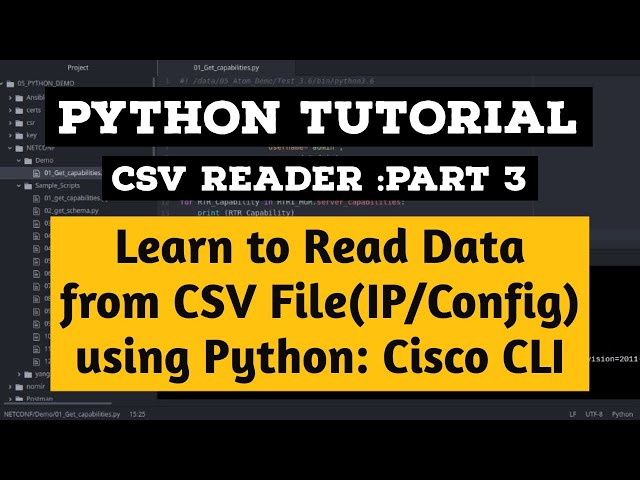 Learn to Read Data from CSV Using Python for SSH and CLI Cisco Configuration Paramiko | Part 3
