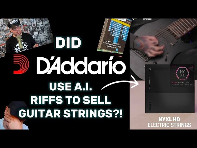 Is D'Addario LYING To Us About Their A.I. Guitar String Ad?! (or is it just a shite demo?)