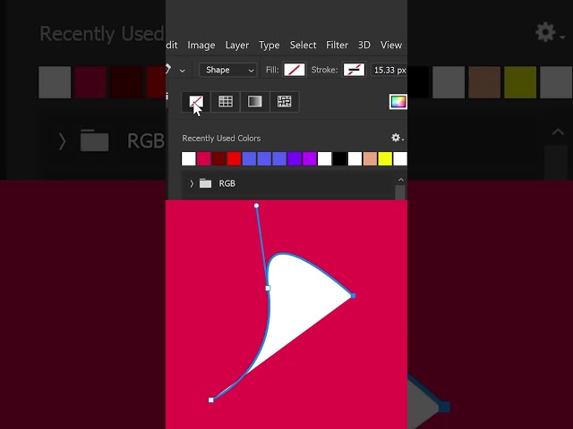 Create Custom Lines/Shapes in Photoshop #shorts