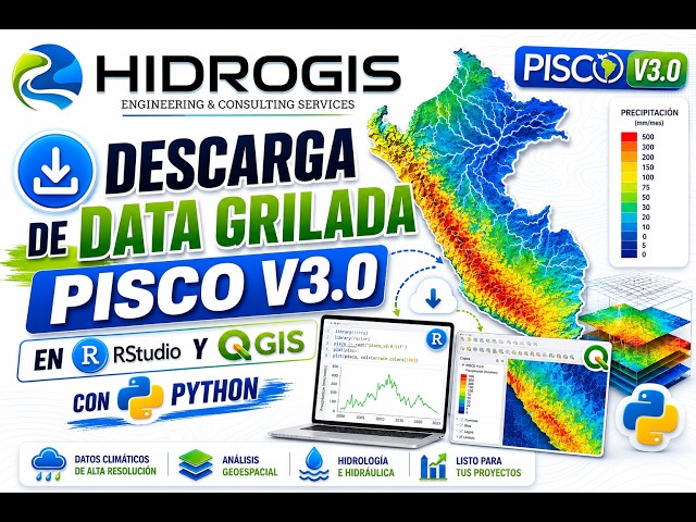 How to Download Gridded PISCO V3.0 Data in RStudio and QGIS with Python