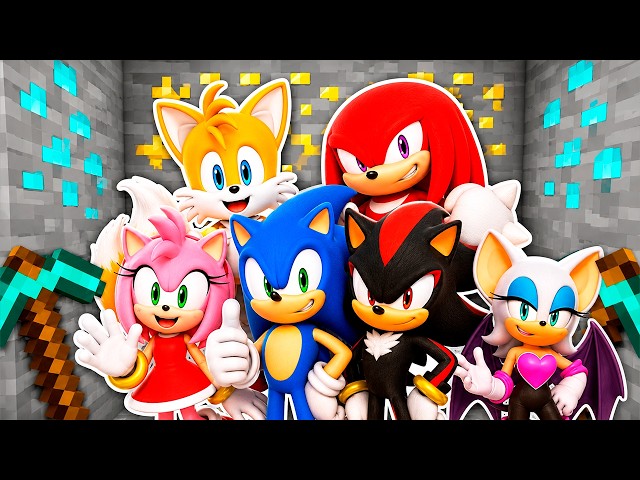 😱 The SECRET of the SONIC MINE! Shin Sonic Tapes, Tails, Knuckles, Amy and Shadow in MINECRAFT