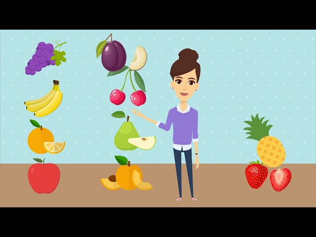 Bebe descopera cuvinte noi | Culorile, animalele, fructele, legumele | Desene animate pentru copii