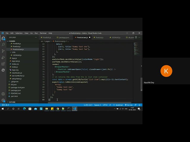 React Unit Testing - 16