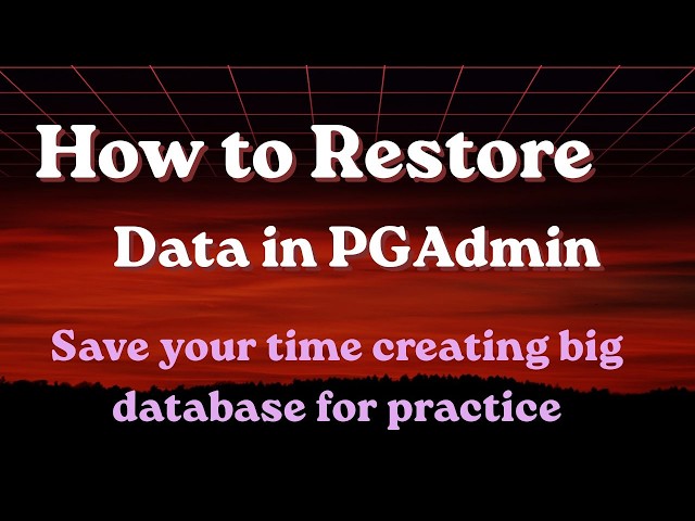 PostgreSQL Me Database Restore Kaise Kare | pgAdmin Configuration | DBMS Practical Hindi | Part 2