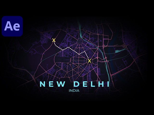 Documentary Map Animation Tutorial in After Effects | After Effects Tutorial - No Plugins