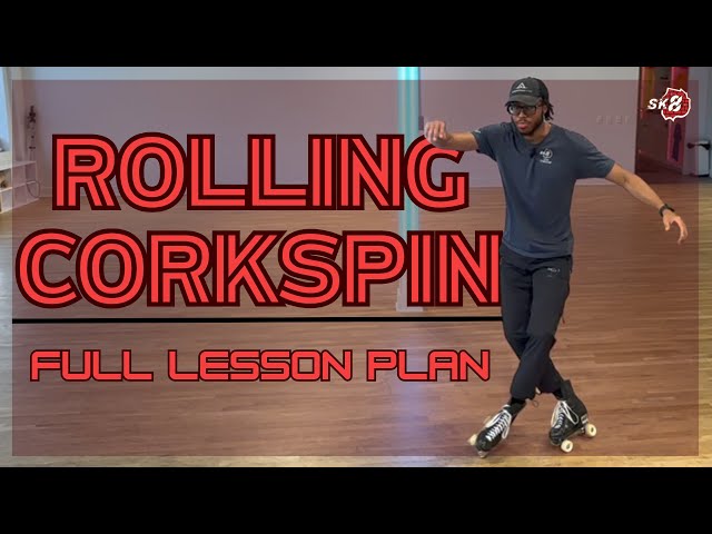 How To Do A Rolling Corkspin on Roller Skates - Advanced Level Skate Skill