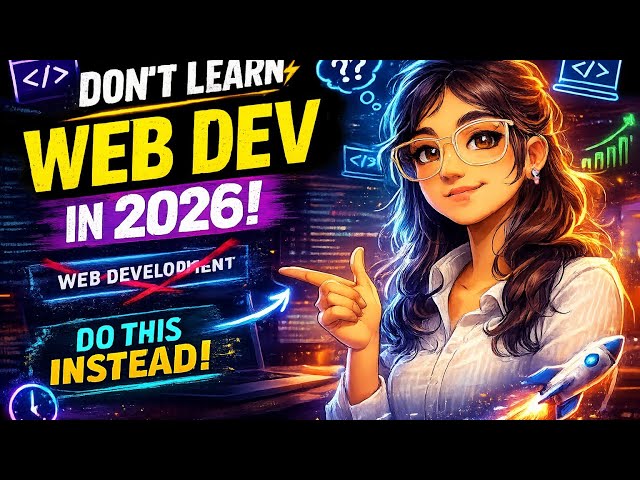 Don't Learn Web Development in 2026❌❌ (Do This Instead!) ⭐⭐⭐⭐⭐
