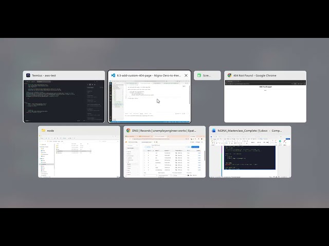 Nginx zero to Production Ready: Lecture 12 (Nginx customization - add custom 404 page on nginx )