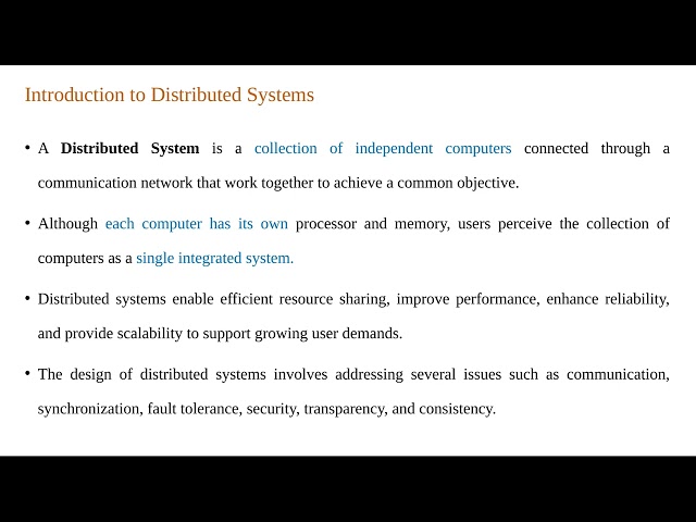 Distributed Computing Unit 1 3min YouTube