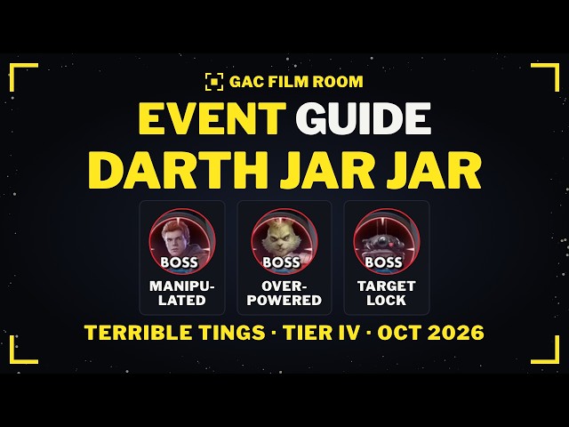 Darth Jar Jar Unlock Tier 4 | Terrible Tings Event Guide | Debuff Each Enemy | SWGOH Oct 2026