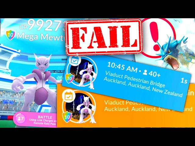 *MASSIVE MEGA MEWTWO RAID PROBLEMS WATCH BEFORE REMOTE RAIDING* Pokemon GO news & tips