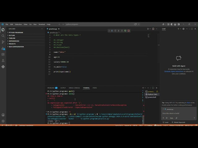 Data Analysis Using Python | Variables & Data Types