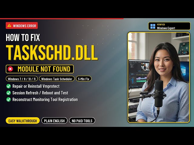 Fix taskschd.dll Task Error!