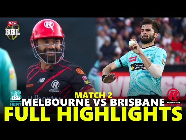 BBL Match 2 Full Highlights 2025 | Melbourne Renegades vs Brisbane Heat | MR VS BH