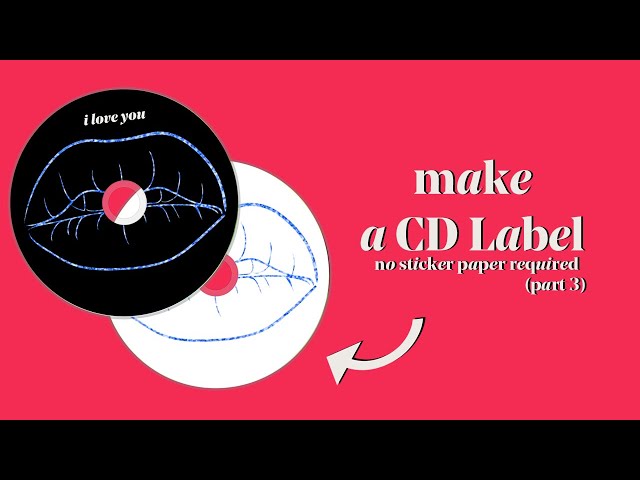 DIY how to make a cd label without sticker paper - easy to do (PART 3)