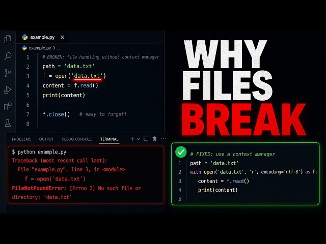 18 Python File Handling Mistakes That Break Your Code