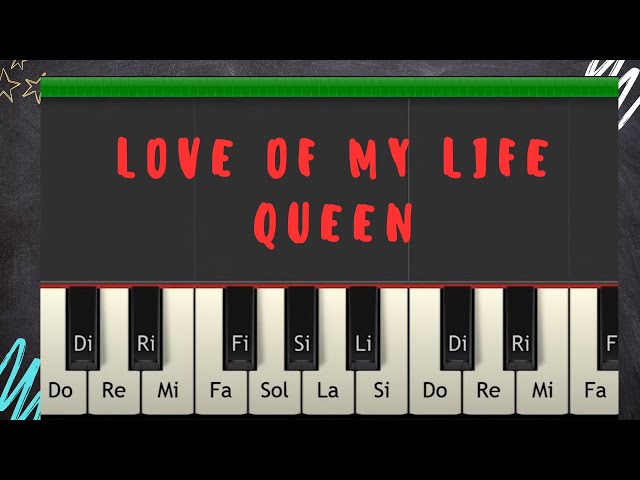 love of my life piano tutorial por profe Roberto