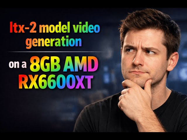 ltx2 model video generation on a 8gb amd rx6600xt  | ltx2 | comfyui | gguf