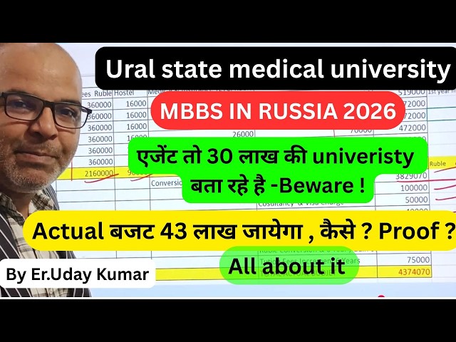 ₹20–30 Lakh MBBS in Russia? Ural State Medical University Reality Exposed