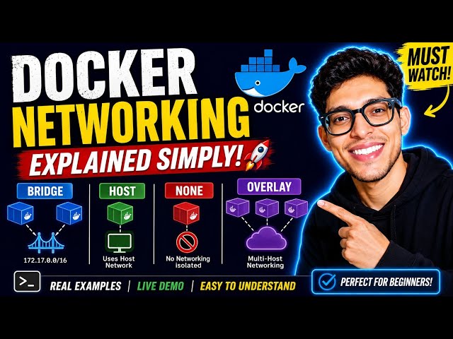 Docker Networking Made EASY! | Bridge vs Host vs None