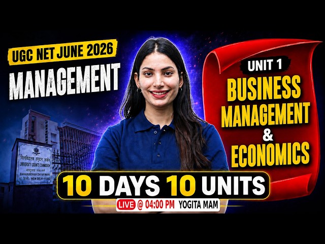 UGC NET Management Paper 2 | UGC NET Management Unit 1 | Business Management UGC NET By Yogita Mam