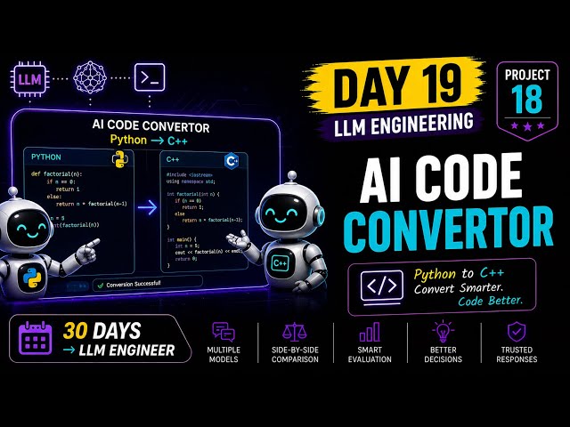 Day 19: AI Rewrote My Python Code in C++ — Full Comparison | AI Python Course | Local  LLM | Ollama
