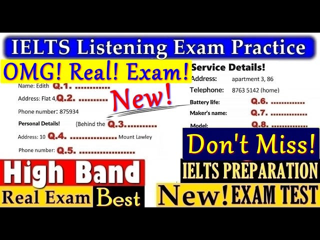 IELTS LISTENING PRACTICE TEST 2026 WITH ANSWERS | 01.06.2026