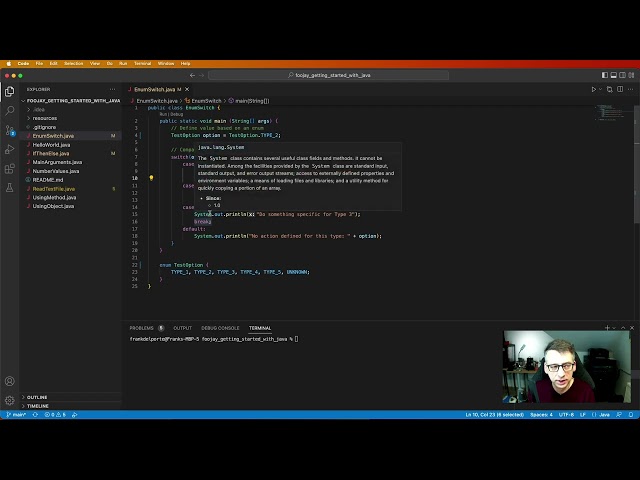 Foojay - Getting Started With Java - 06. Enum and Switch