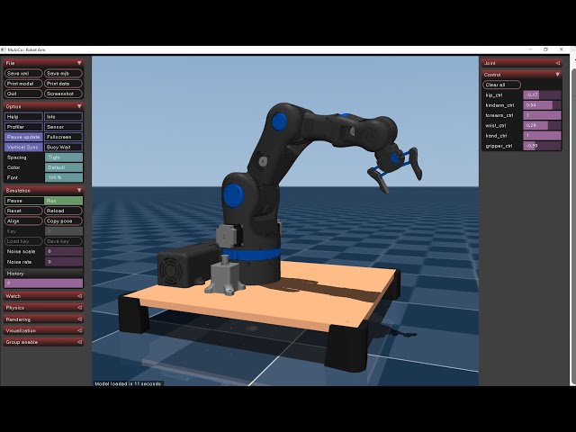 MuJoCo : Robotic Arm