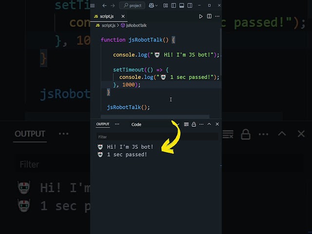 🚀 Delay Like a Pro in JavaScript! | setTimeout() in 30 Secs #javascript