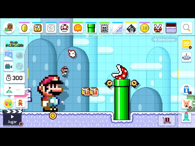 SUPER MARIO MAKER 2 / Editor de niveles de Nintendo Switch | Piranha Plants level retro