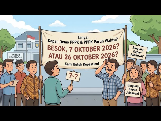 🔴 RENCANA DEMO PPPK & PPPK PARUH WAKTU 7 OKTOBER & 26 OKTOBER, APAKAH BENAR AKAN TERJADI ❓