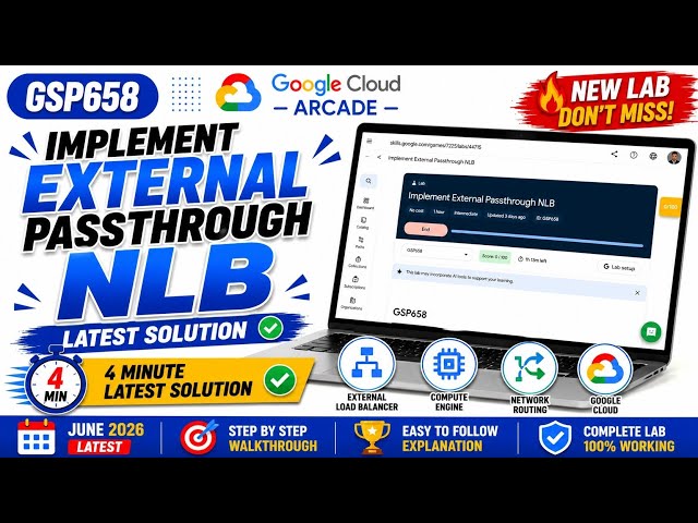 Implement External Passthrough NLB | #GSP658 #qwiklabsarcade2026 #googlecloudarcade 