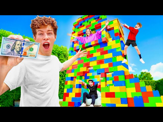 LAST TO LEAVE GIANT LEGO HOUSE WINS $10,000!