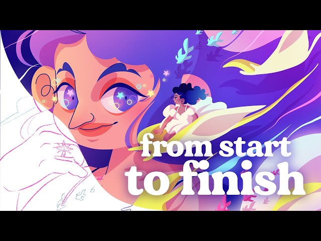 MY COMPLETE ILLUSTRATION PROCESS FOR VECTOR ART | How to use Procreate & Vectornator Tutorial