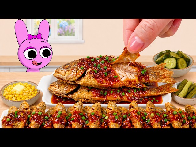 Best Seafood 🐟 How To Make Golden Crispy Fried Fish 🍳 ASMR Cooking Mini Food