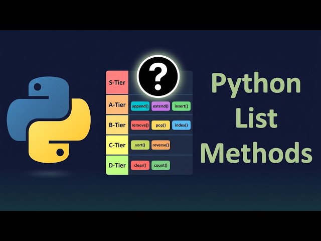 Ranking Every Python List Method