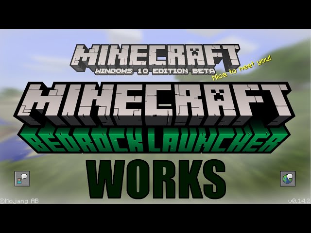 How To Install Minecraft Bedrock Launcher || Play Older Bedrock Versions