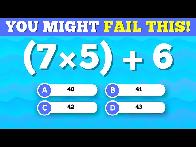 Can You Solve These Speed Math Puzzles in less than 10 Seconds? ⏱️🔥| Easy to Impossible | Quiz Bunny