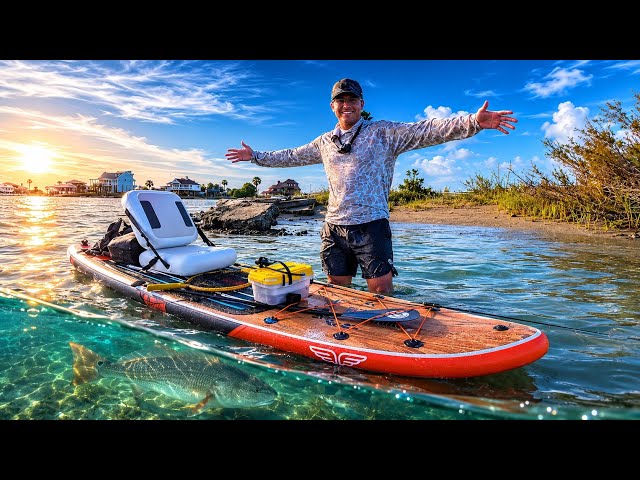 Intenté pescar en agua salada desde una tabla de paddle surf inflable (Pesca y cocina)
