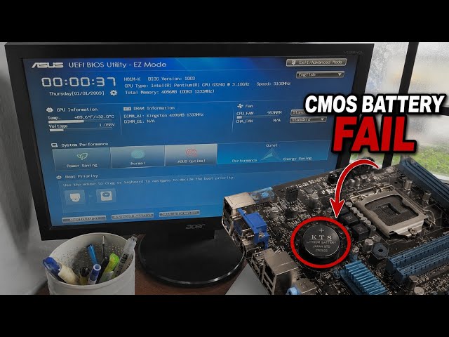 Computer BIOS Error Fixed! CMOS Battery Failure Solution | BIOS Date & Time Reset