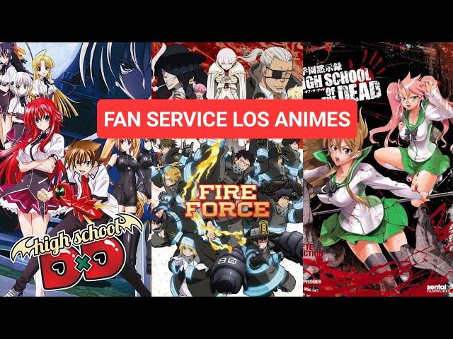 MÁS FAN SERVICE que ANIME: los anime #anime #otaku #highschooldxd #highschoolofthedead #fairytail